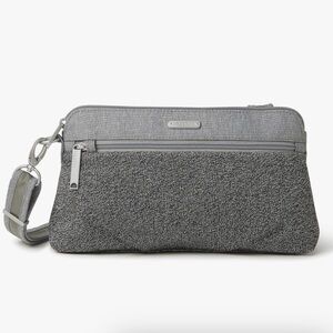 Baggallini Securtex Anti-Theft Everyday Crossbody Bag Charcoal Heather Gray